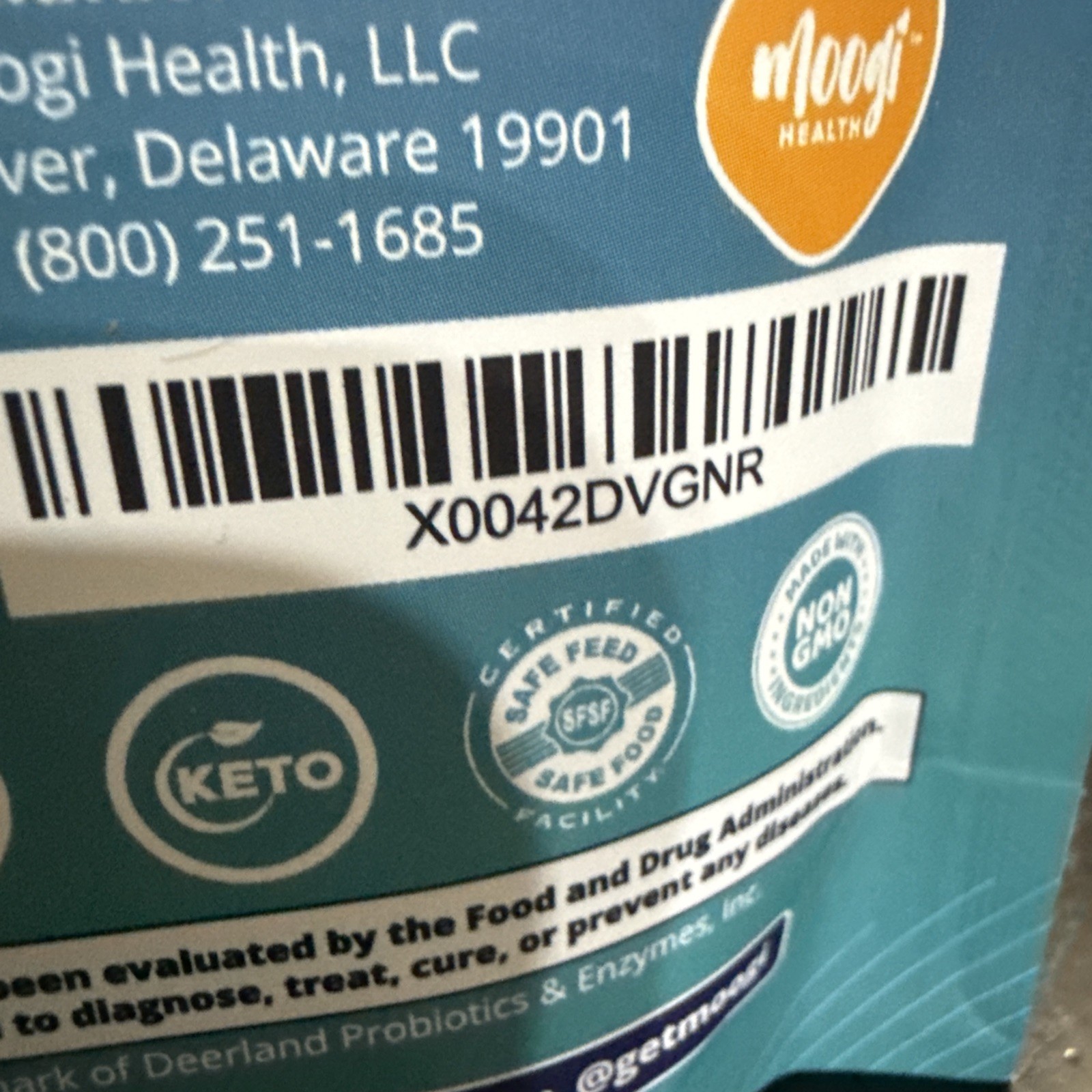 Moogi Health Colostrum + Probiotic DE111 Gut Health 2.6oz Unflavored