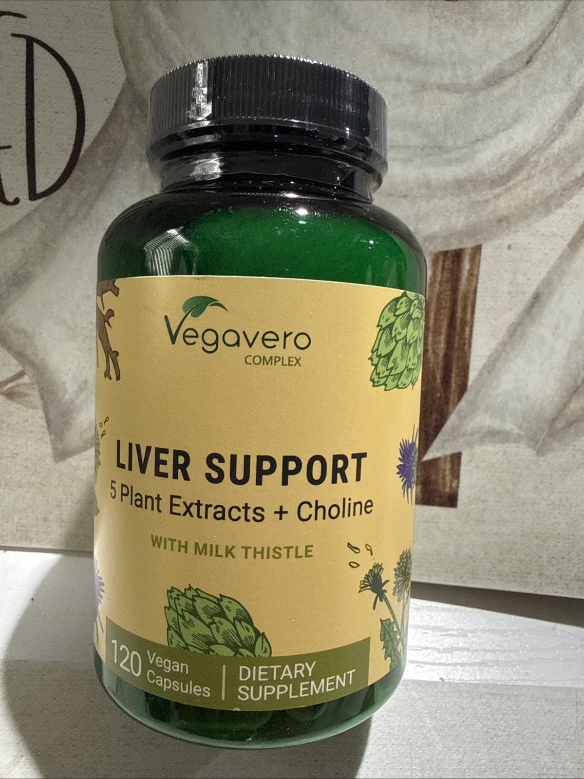 Vegavero Liver Support With Milk Thistle – 120 Caps Exp 12/27