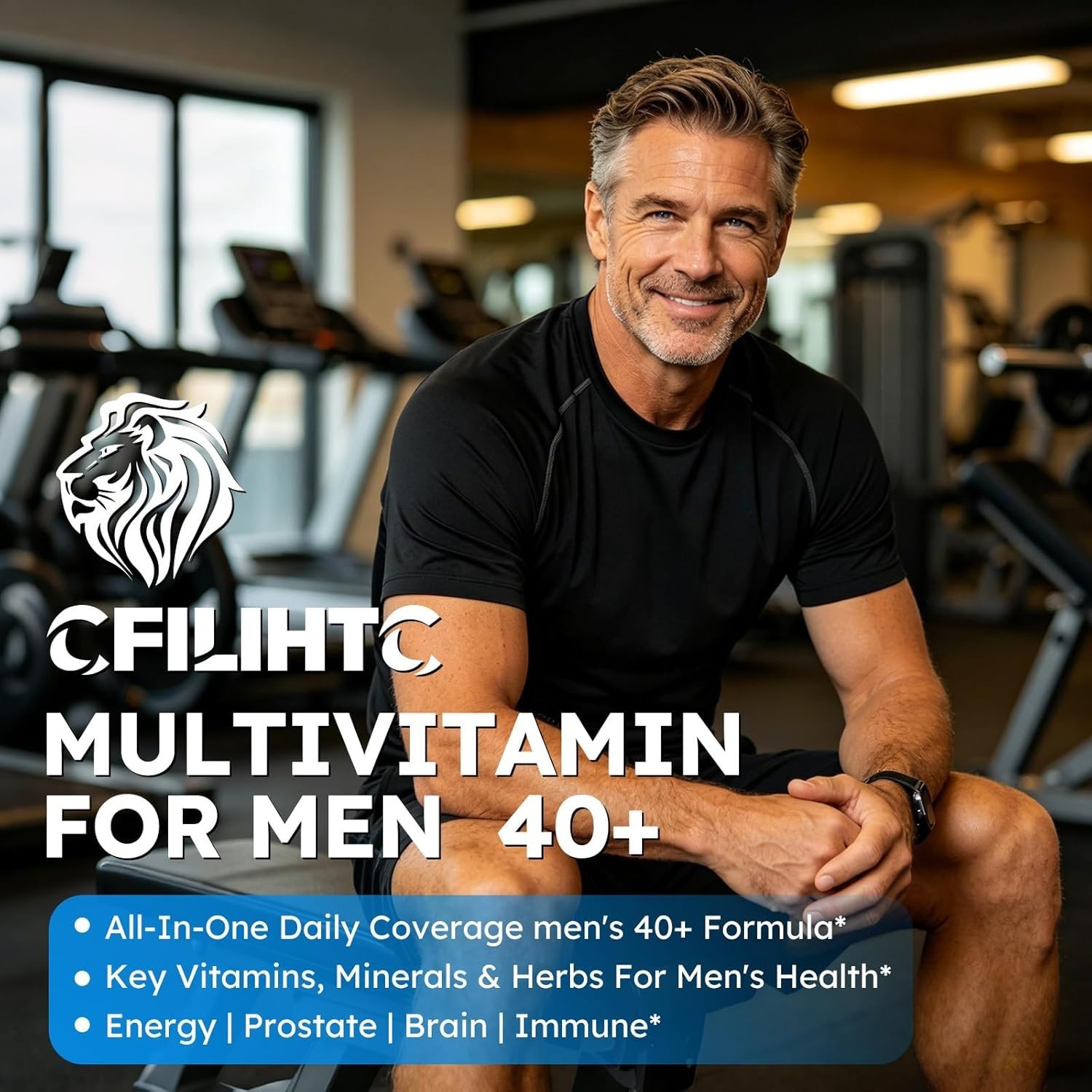 CFILIHTC Multivitamin for Men 40+, All-in-One Daily Vitamin Supplement, Coverage