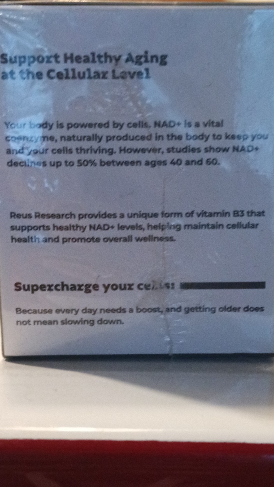 6 PK Reus Research NAD+ Nicotinamide RibosideResveratrol, Quercetin 80 Capsules