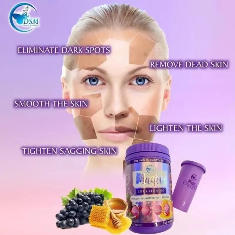 Phyto Gluta Magic Brightening Collagen Bird Nest Honey Glutathione 650g Tighten