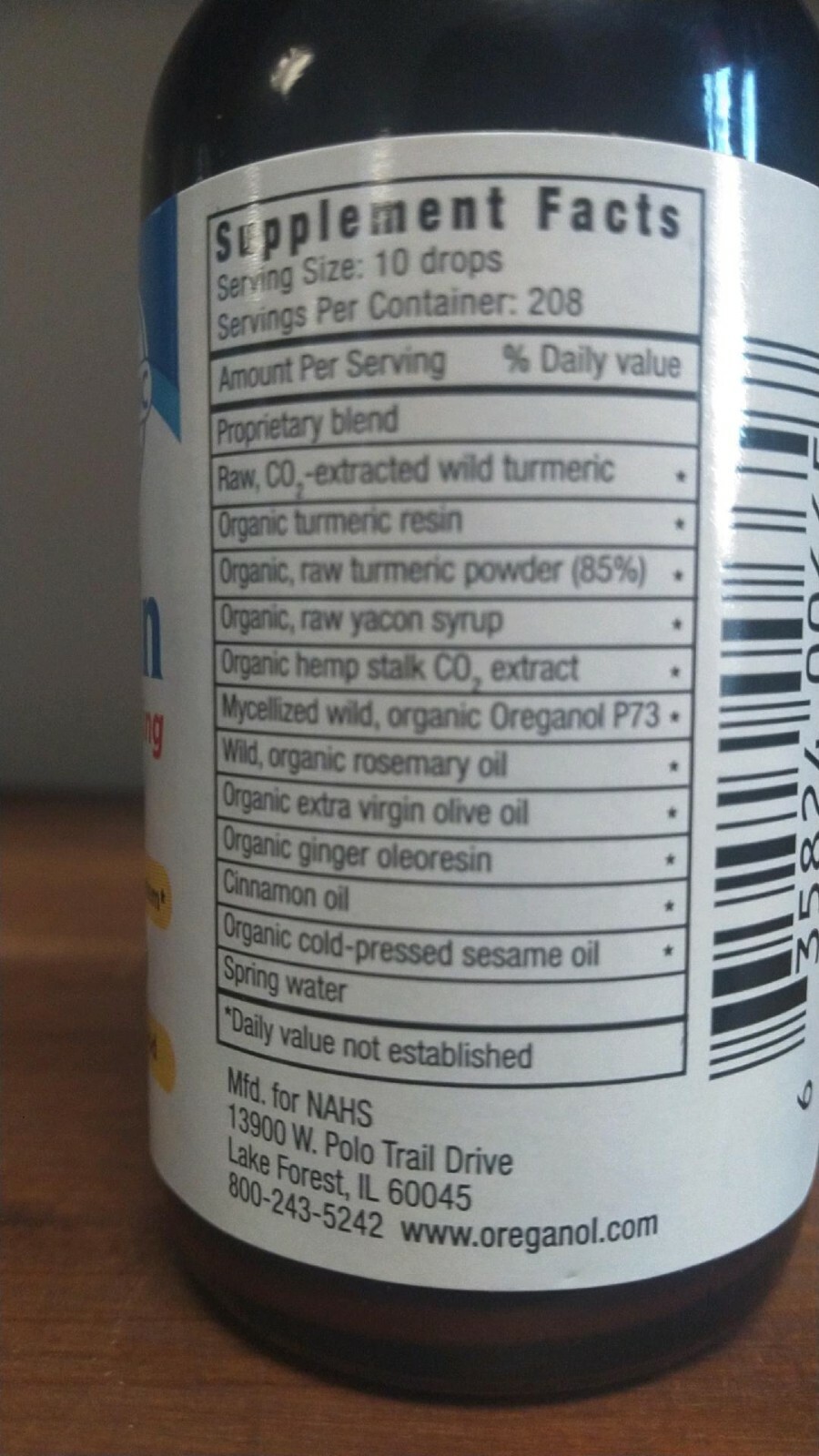 Canacurmin Oil North American Herb and Spice 2 fl oz Joints Muscles Nerves