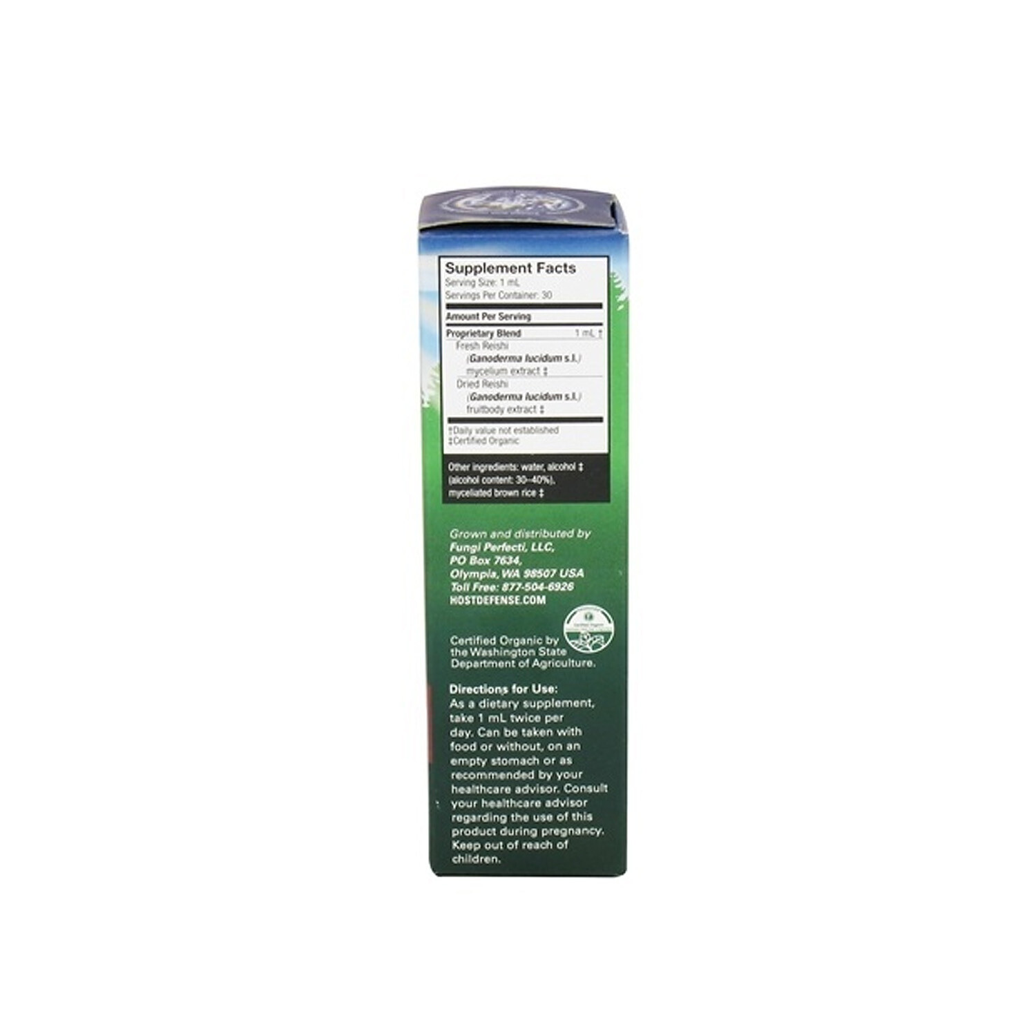 Fungi Perfecti Host Defense Reishi Extract, 1 Ounce