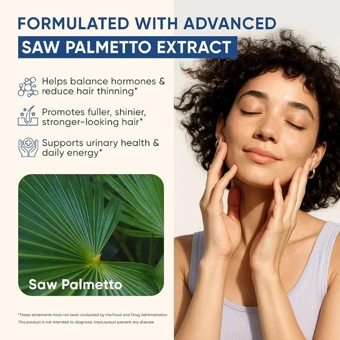 Venture Pal Biotin Gummies w Collagen & Keratin B-Complex Saw Palmetto Blueberry