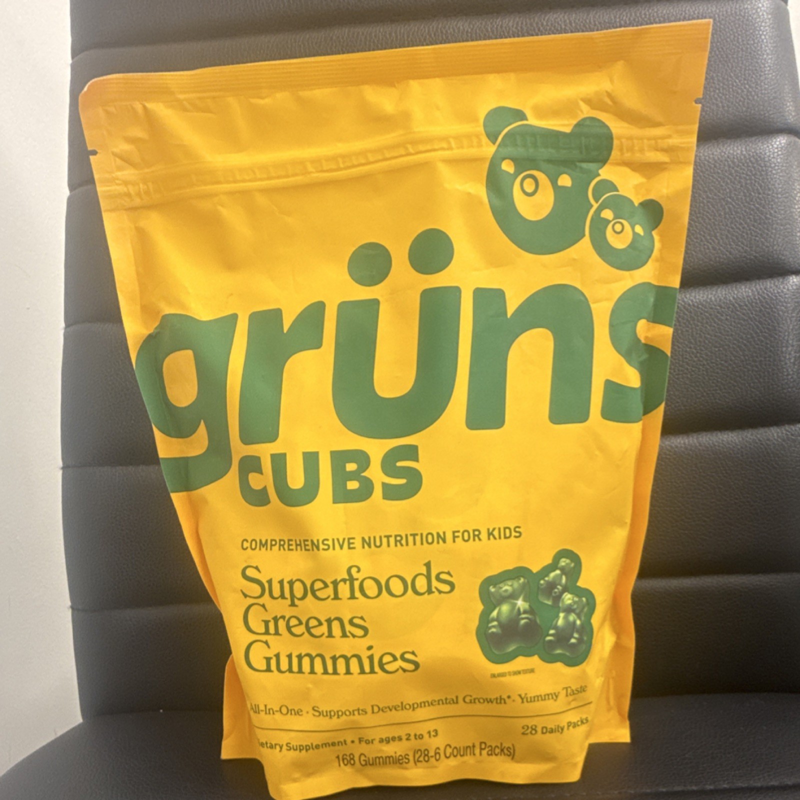 grüns Superfoods Greens Gummies Kids Vegan Gluten-Free 168 Gummies