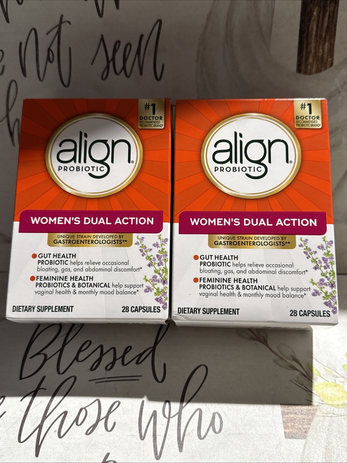 Align Probiotic Women’s Dual Action; 28 Capsules (2 Pack) Exp 07/26