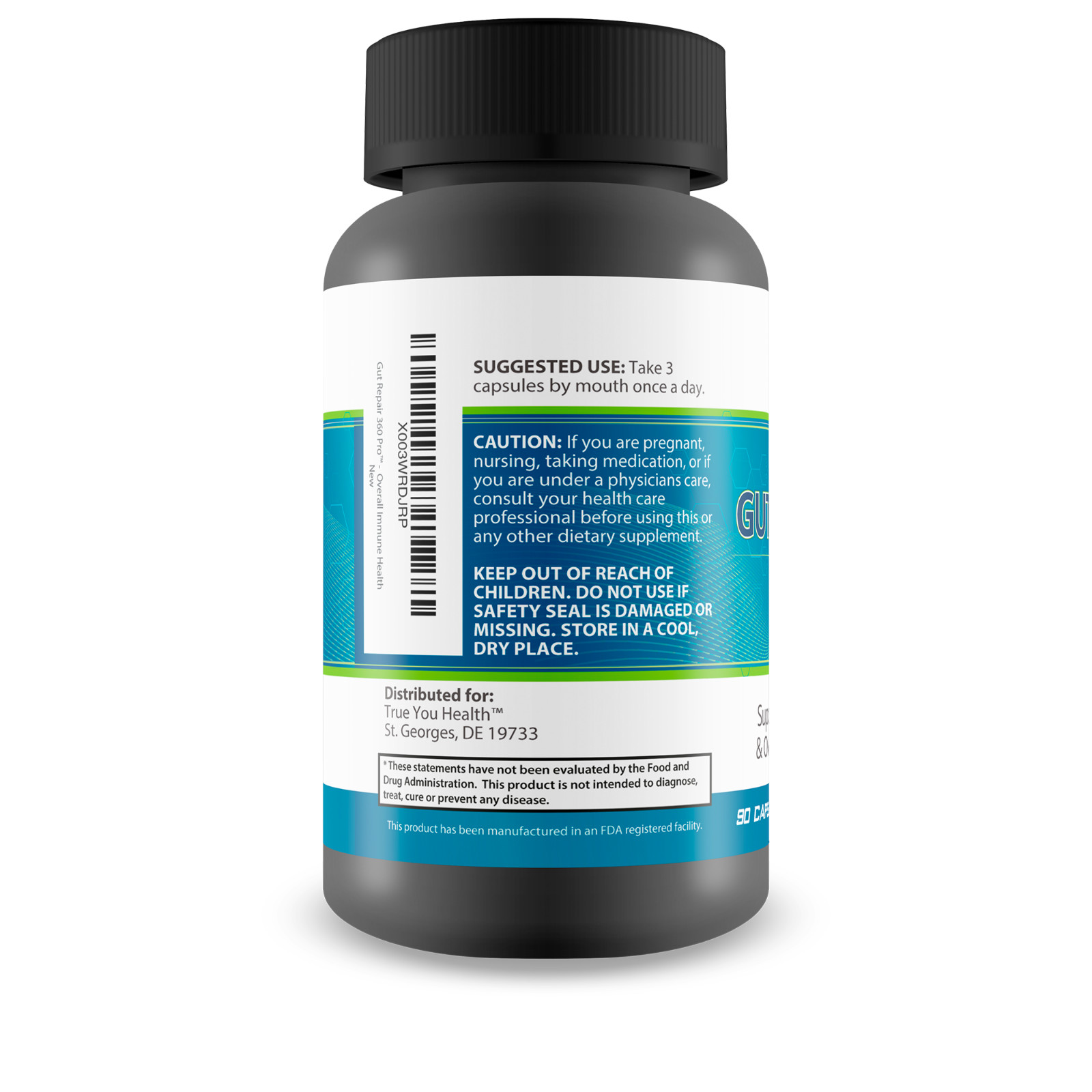Gut Repair 360 Pro – Intestinal Health Supplement – LeakyGut Repair – Heartburn