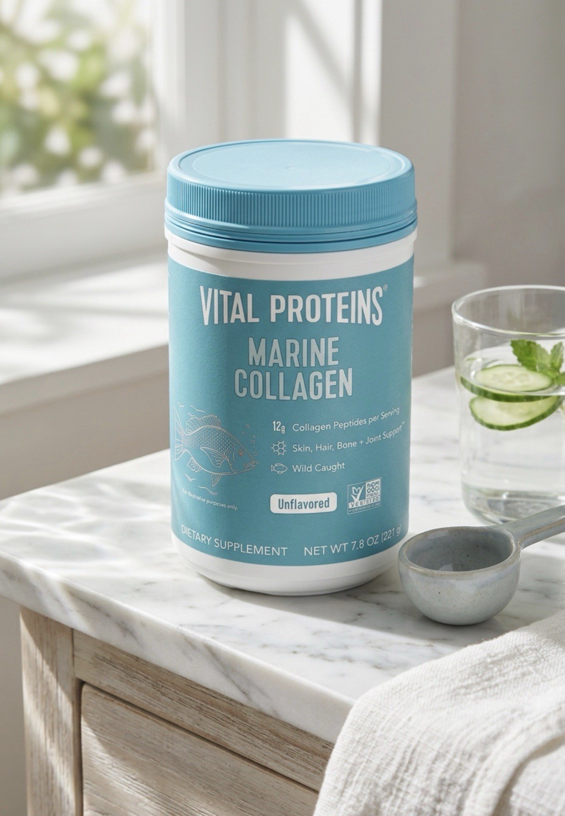 Vital Proteins Keto Marine Collagen – Wild Caught 🐠 Non-GMO 7.8oz SHIPS FREE!