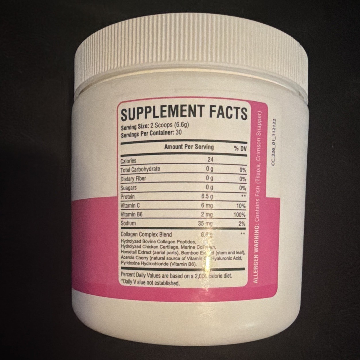 InfoWars M.D. Ageless Vitality Collagen Powder Unflavored 30 Servings 7 oz