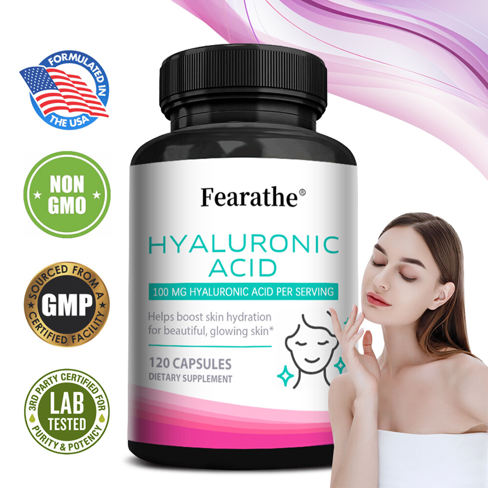 Hyaluronic Acid 100mg Capsules with 5mg of Sodium For Joint and Skin Health