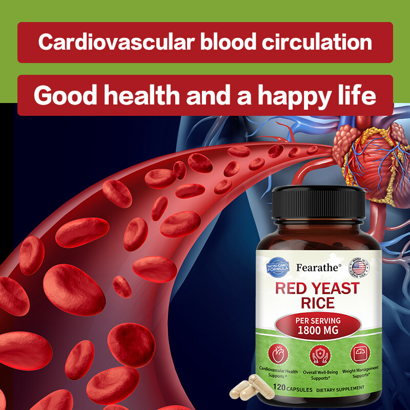 Red Yeast Rice 1800Mg – Heart, Cardiovascular Health, Improved Blood Circulation