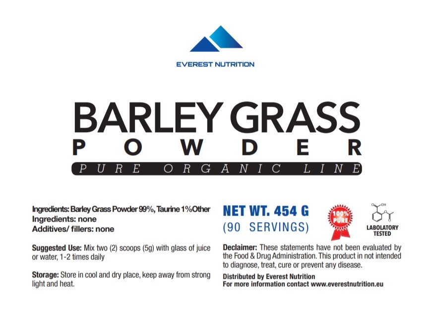 Barley Grass Pure Organic Natural Powder Superfood