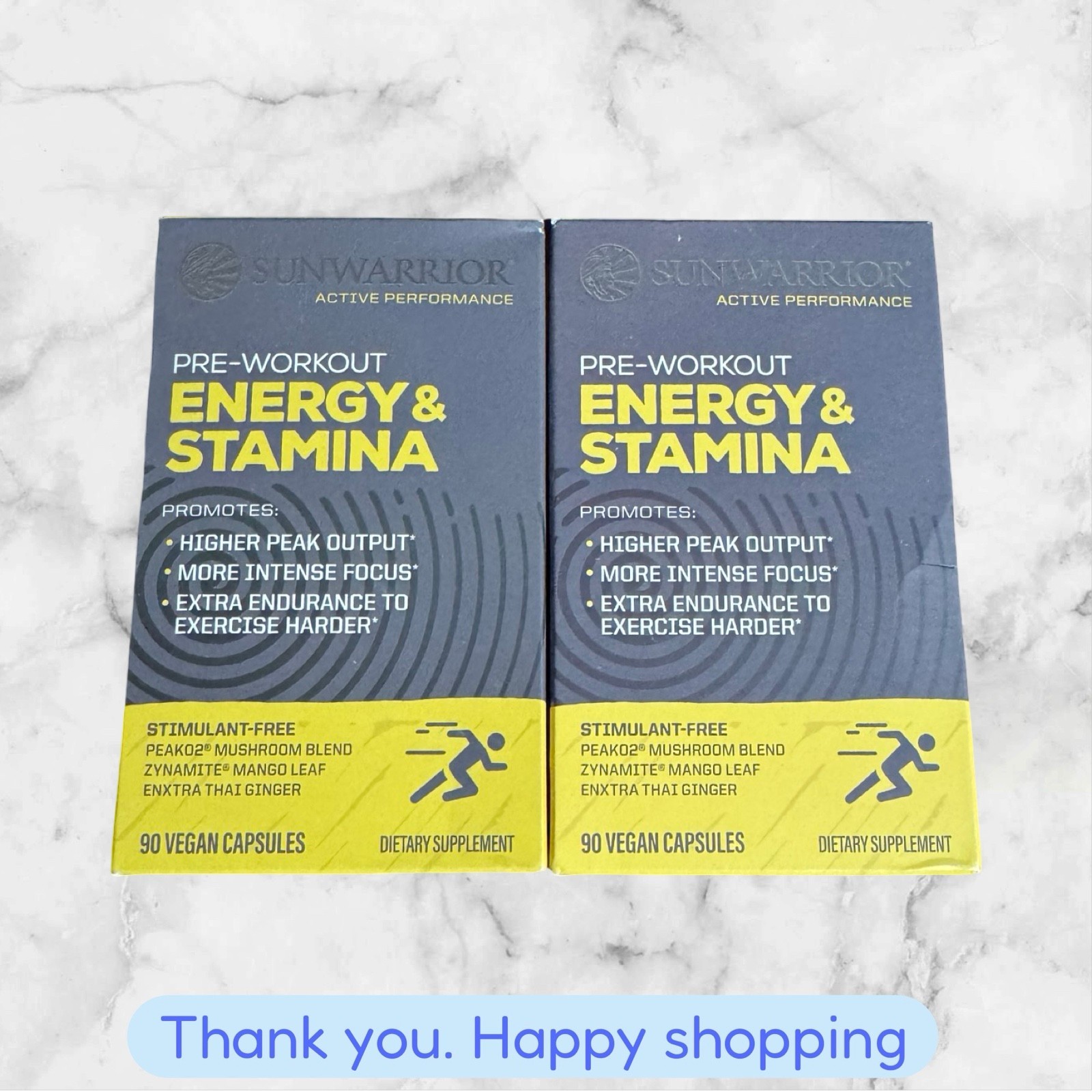 FOR 2 Sunwarrior Pre-Workout Power & Recovery 30 Servings Exp10/26+ NEW SHIP