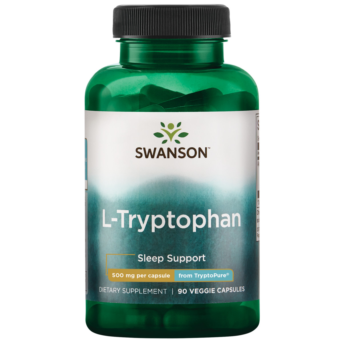 Swanson L-Tryptophan from Tryptopure 500 mg 90 Veggie Capsules