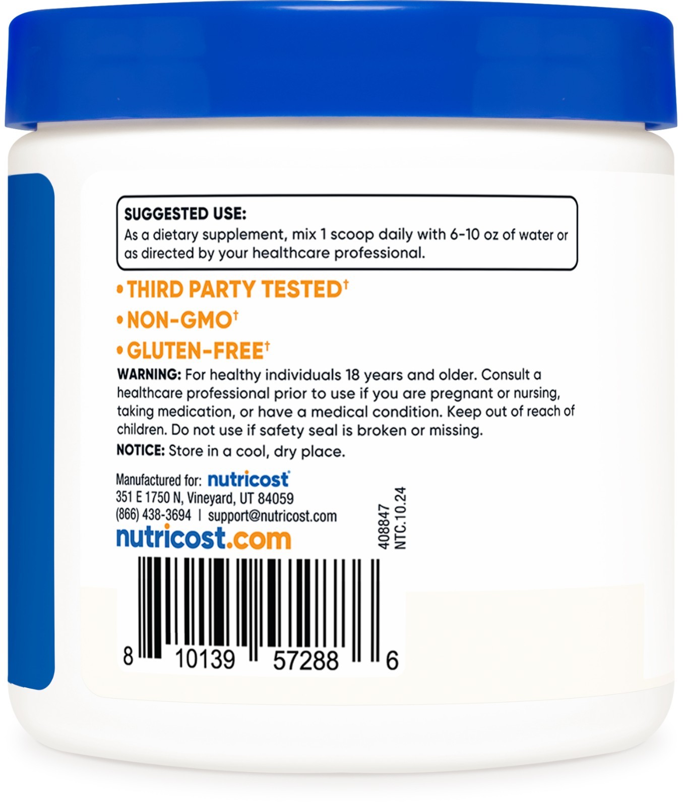Nutricost N-Acetyl L-Tyrosine (NALT) Powder 100 Grams