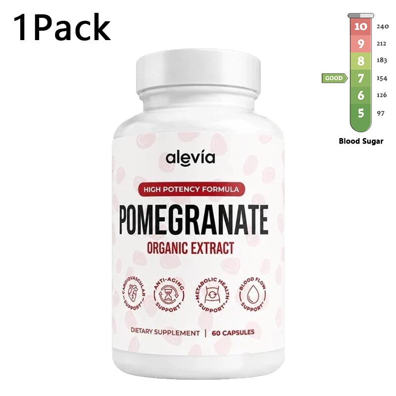 3X Alevia Pomegranate Capsules 60ct Organic Extract Antioxidant