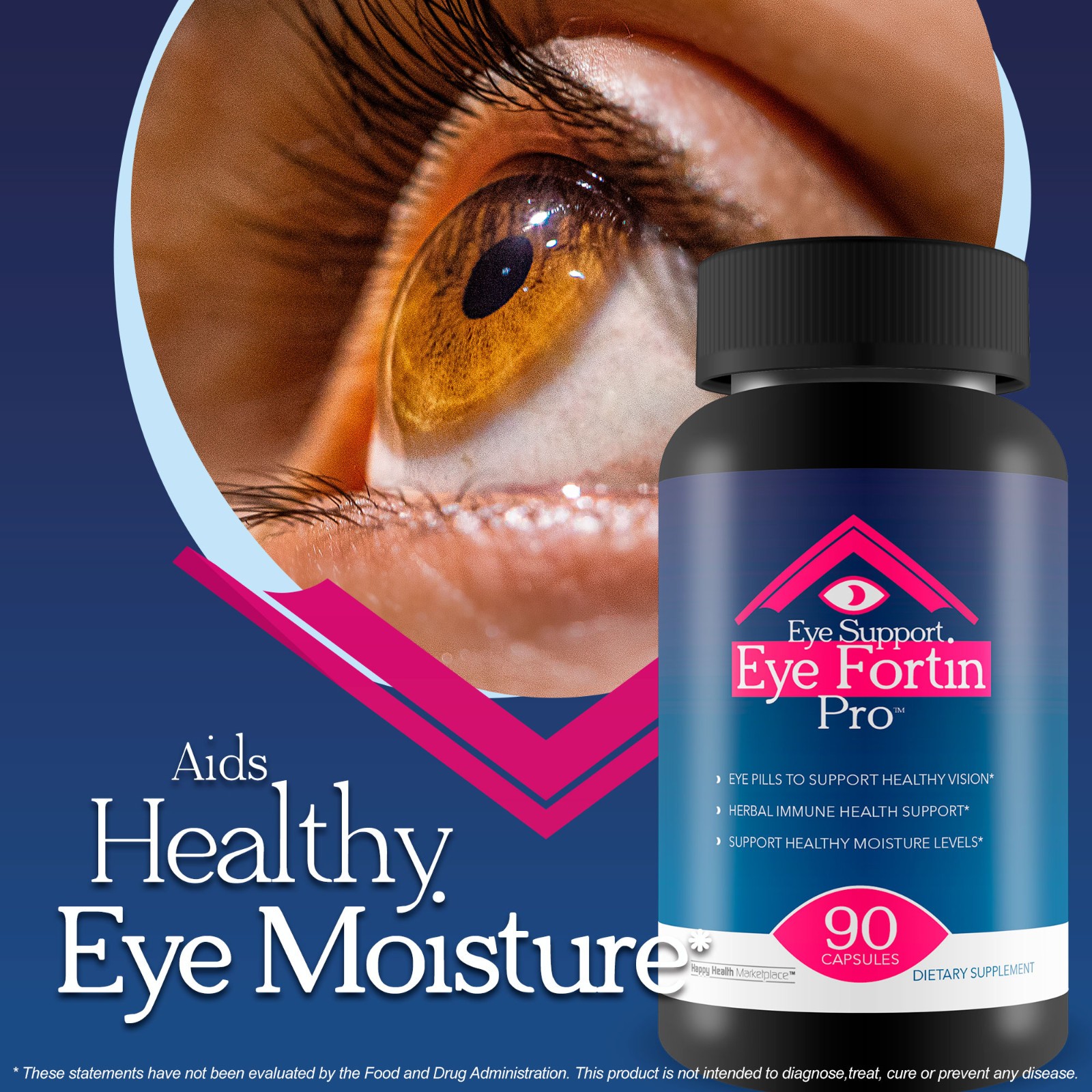 Eye Support Eye Fortin Pro – Our Best Eye Pills for Vision – Eye Care Supplement