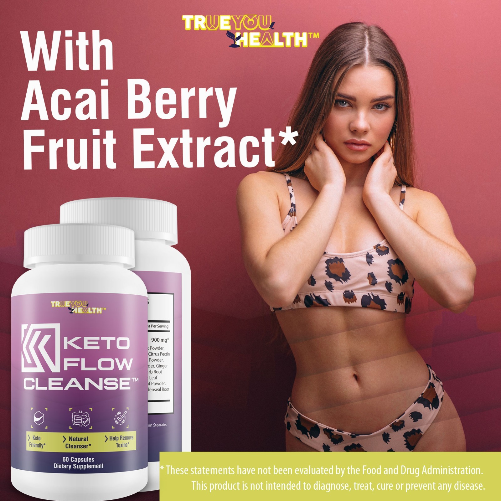 Keto Flow Cleanse – Natural Cleanse Aid – Support Waste & Toxin Elimination