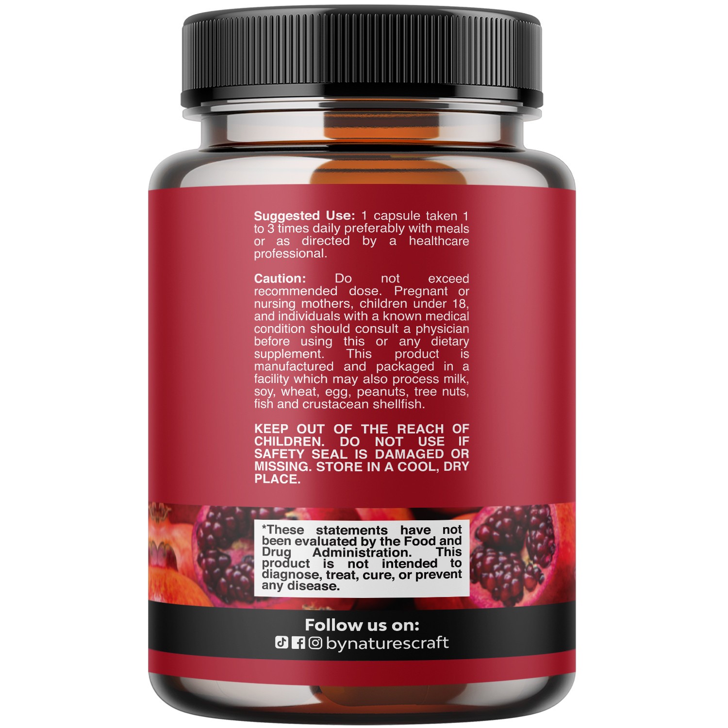 Advanced Antioxidant Superfood Pomegranate Supplement 180 count