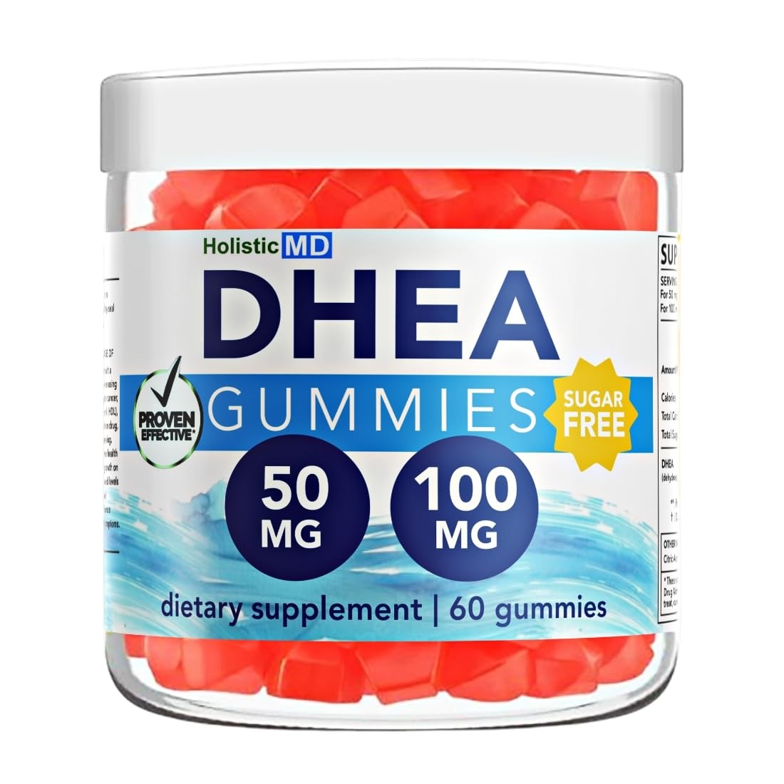 Holistic MD dhea 100mg 50mg Supplement for Women | 60 Count (Pack of 1)