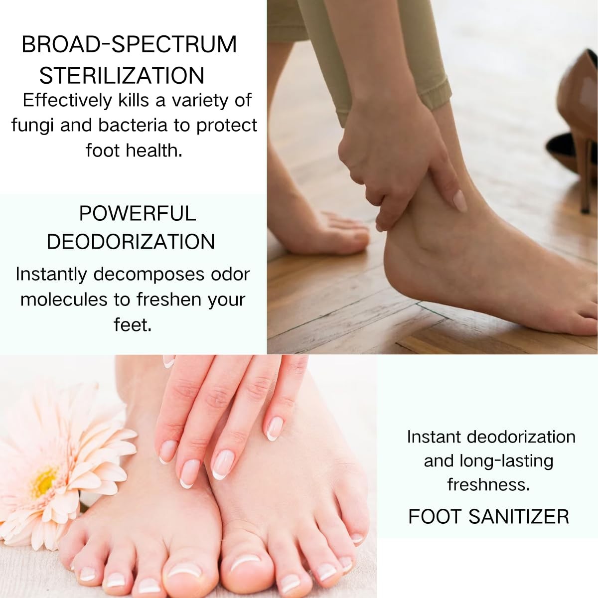 Foot spray with tea tree serum, tea tree serum foot spray, feet keeps & shoes fr