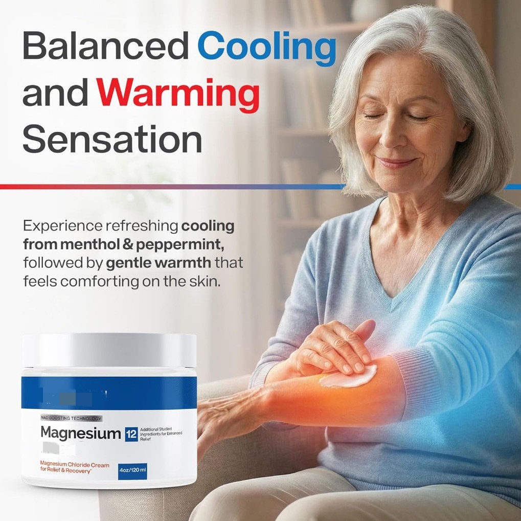 Magnesium Freeze -Topical Magnesium Cream With Niacinamide For Joints & Low Back