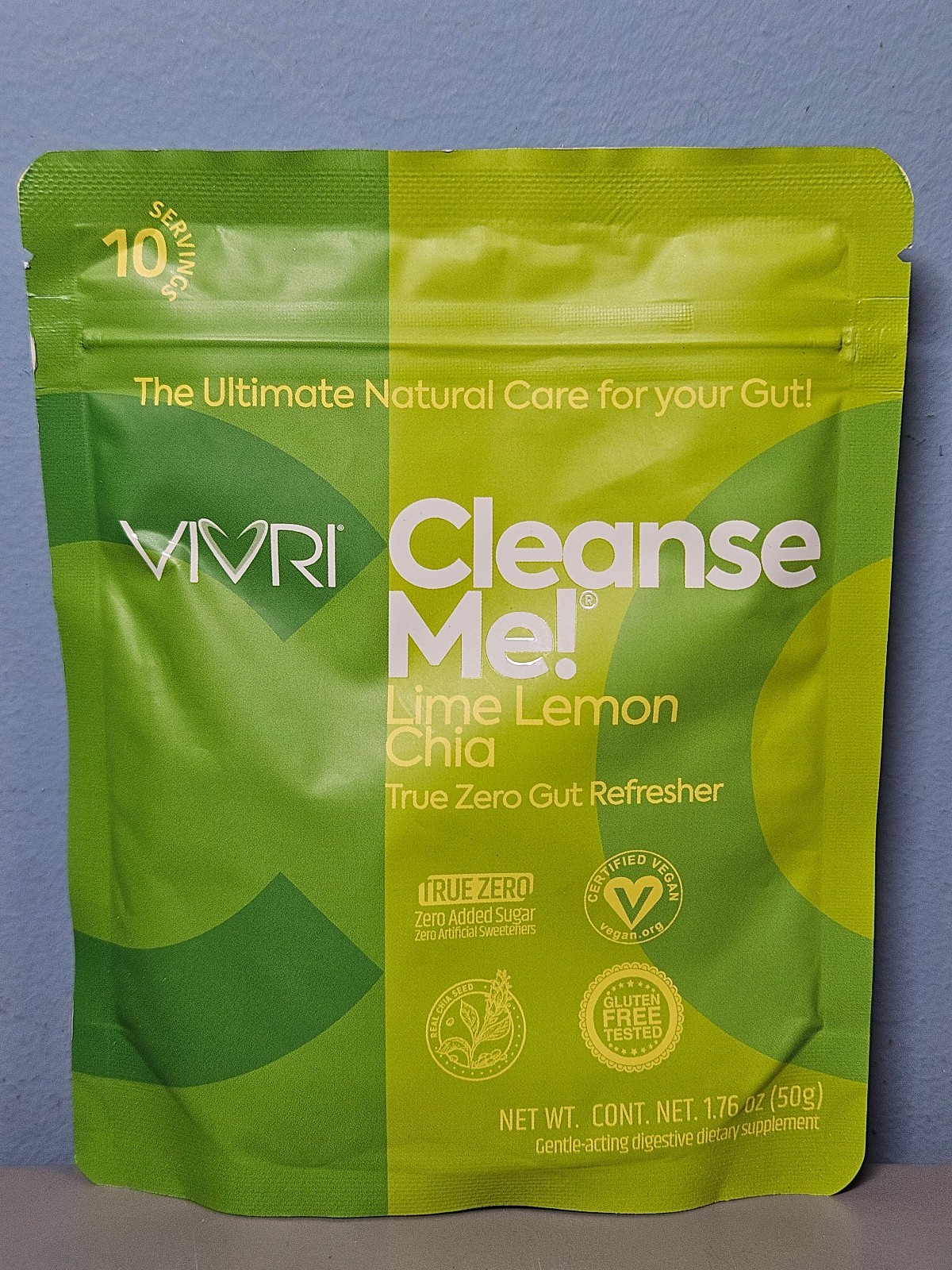 10 Servings VIVRI Cleanse Me Lime Lemon Chia Cleanser – Exp 10/27 – New & Sealed