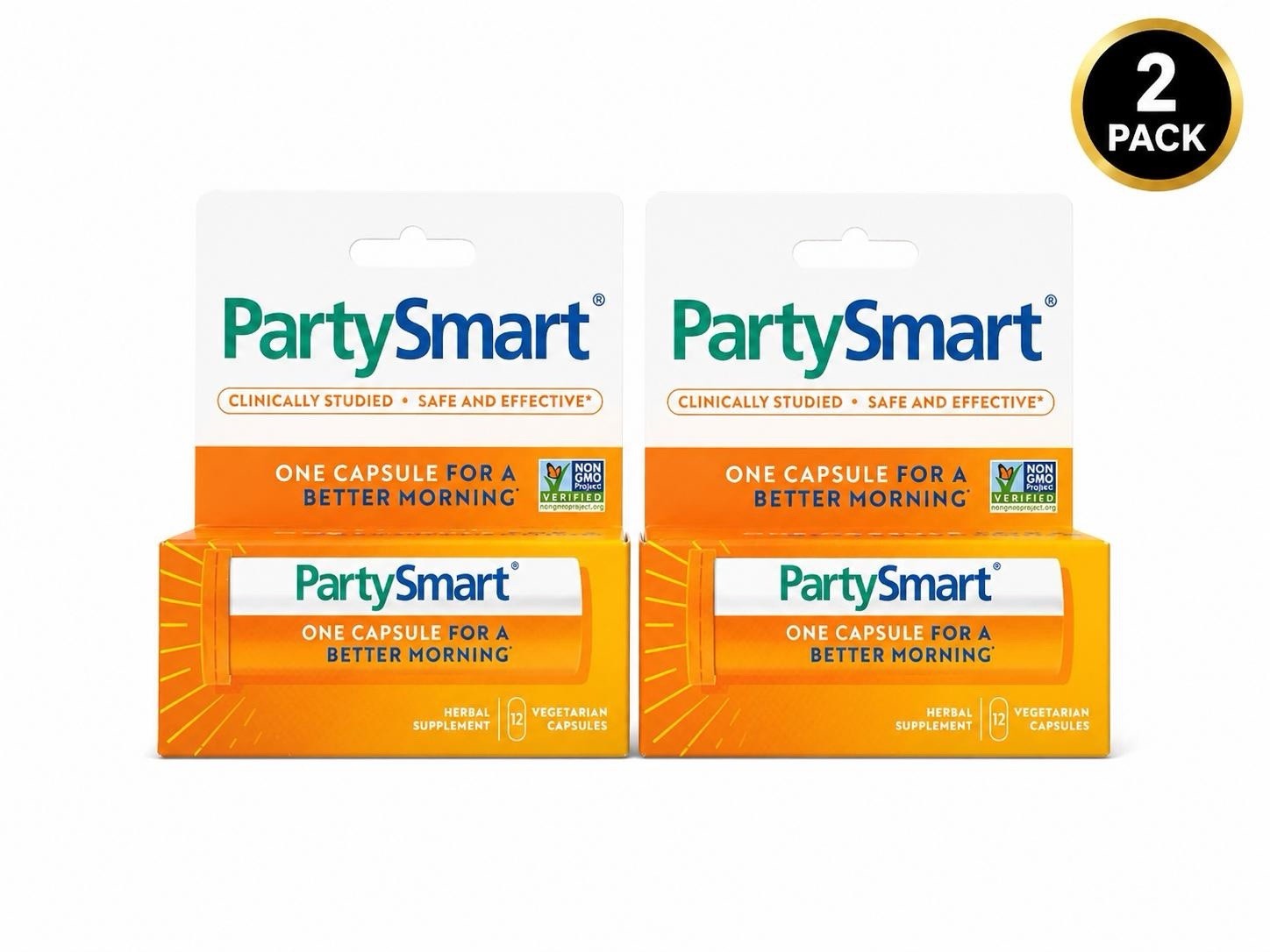 (2 Pack) PartySmart For a Better Morning 12 Capsules Ea. Exp:03-2027+ M31