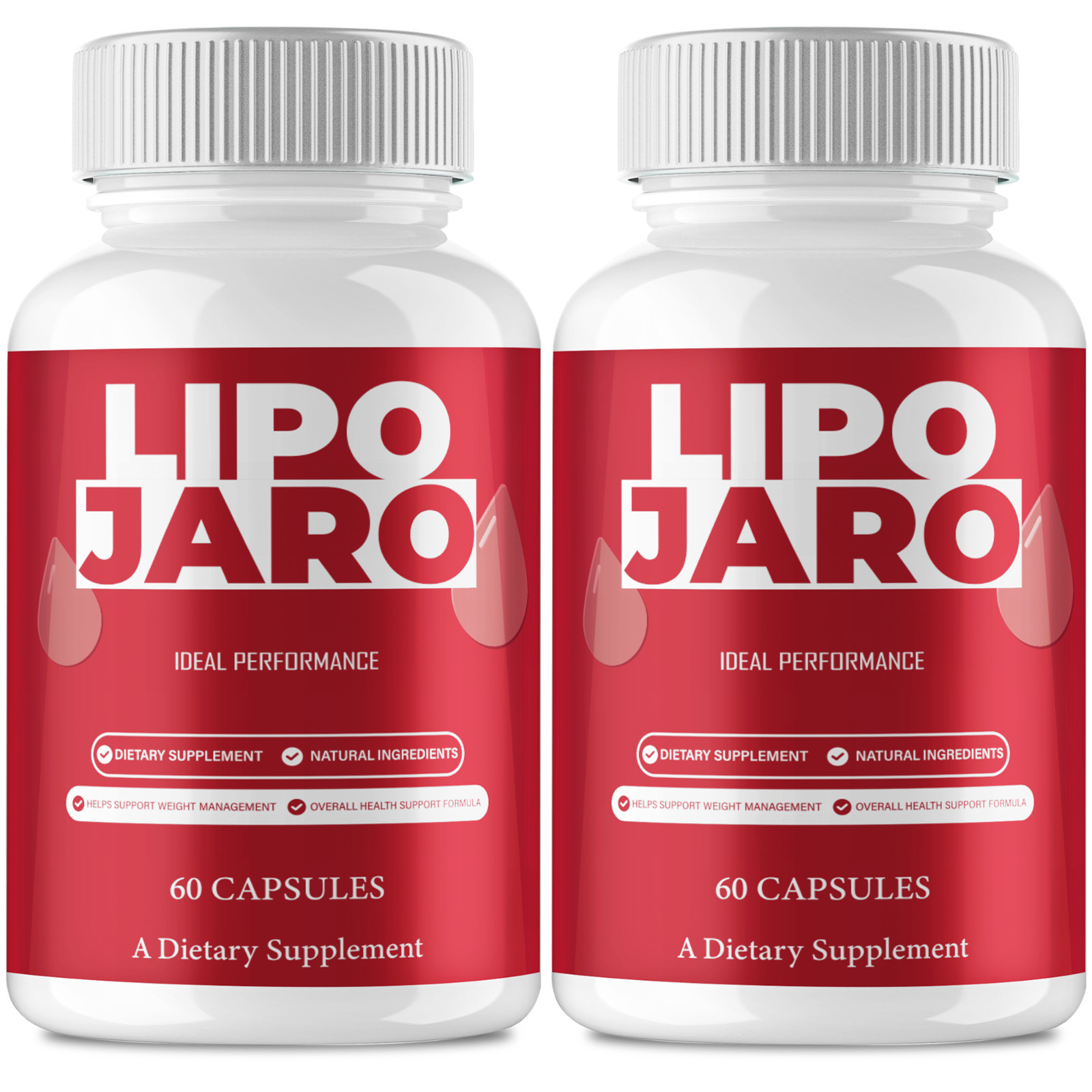 LipoJaro Capsules, Official Lipo Jaro Supplement Pills (2 Pack)
