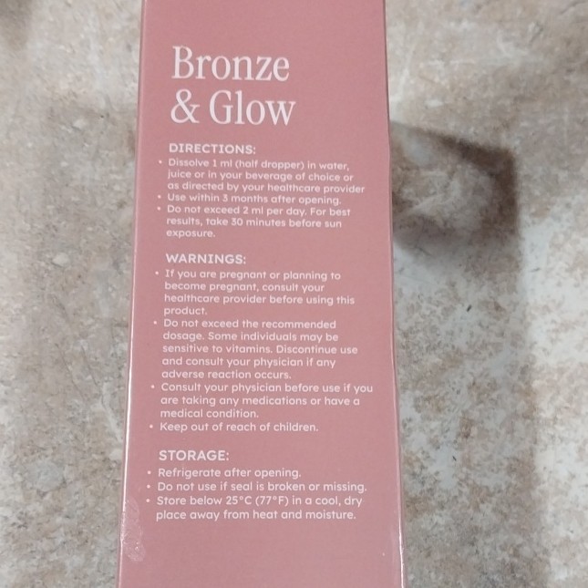 Sorelle Bronze & Glow Gradual Tan Watermelon Dietary Supplement Skin Health 50ml