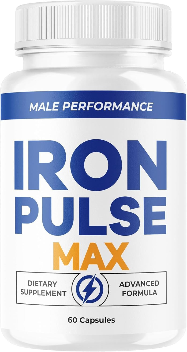 Iron Pulse Max Iron Supplement Capsules Energy Blood Anemia 1 Pack 60Ct