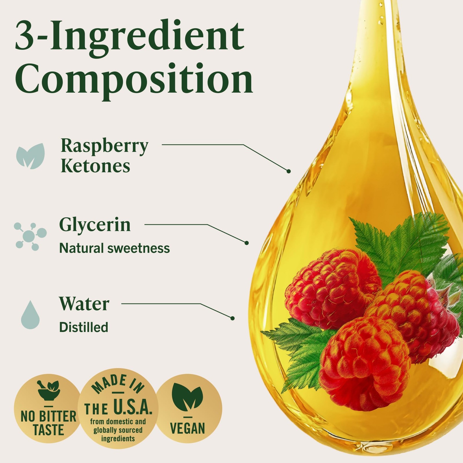 HERBAMAMA Raspberry Ketones Liquid Supplement – Metabolic 4 Fl Oz (Pack of 1)