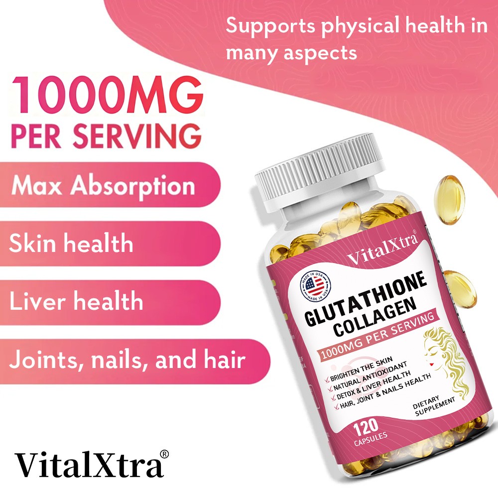 L-Glutathione with Collagen, ALA Skin Brightening&Antioxidant Formula 30~120CT