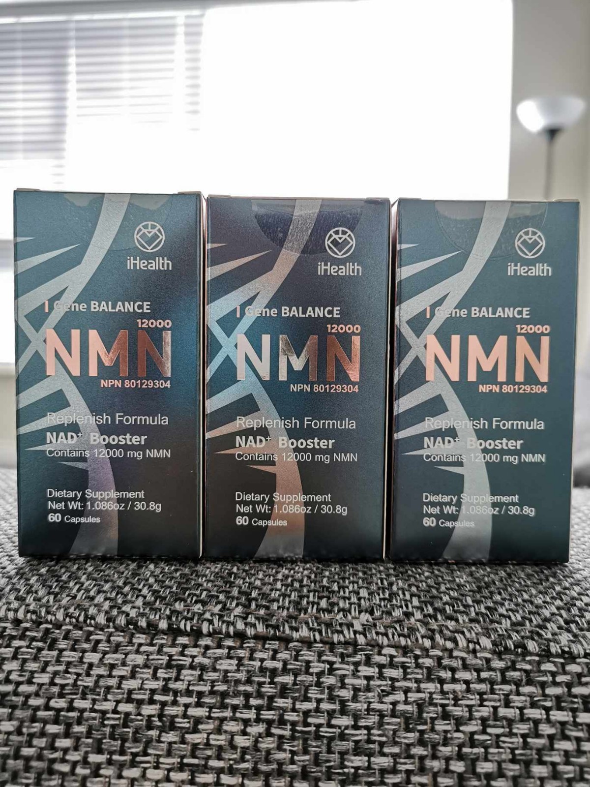 iHealth Gene Balance nmn replenish formula NAD+ booster 12000mg – 60 Capsules