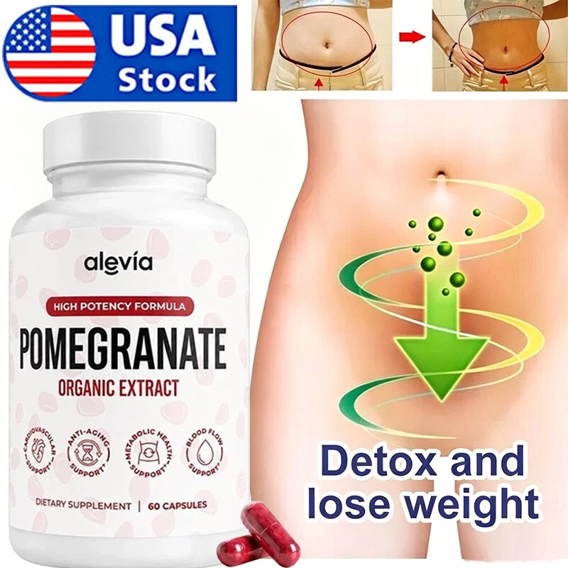 Alevia Pomegranate Capsules 60ct Organic Extract Antioxidant