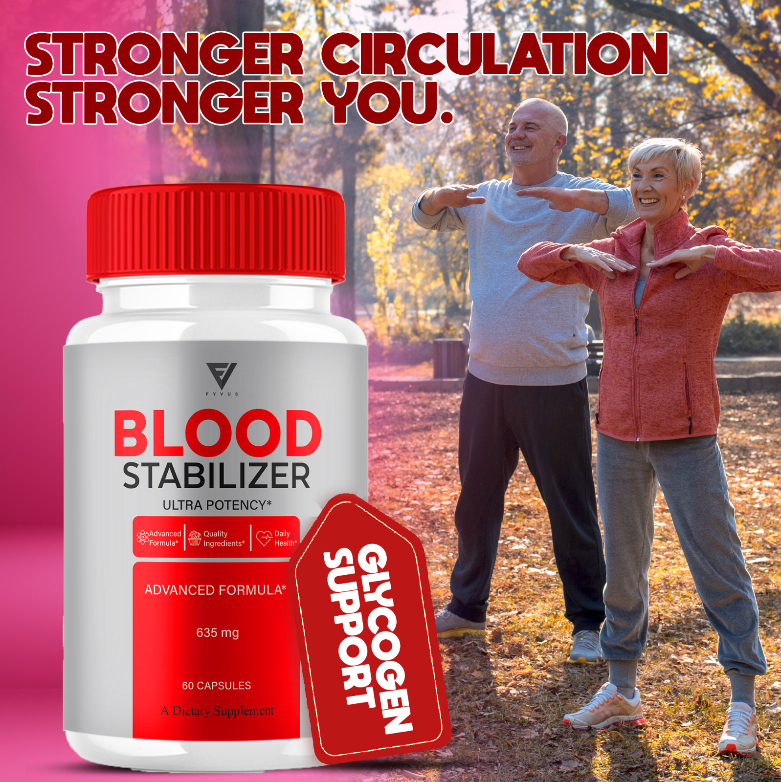 (5 Pack) Blood Stabilizer Support Pills, BloodStabilizer Max (300 Capsules)
