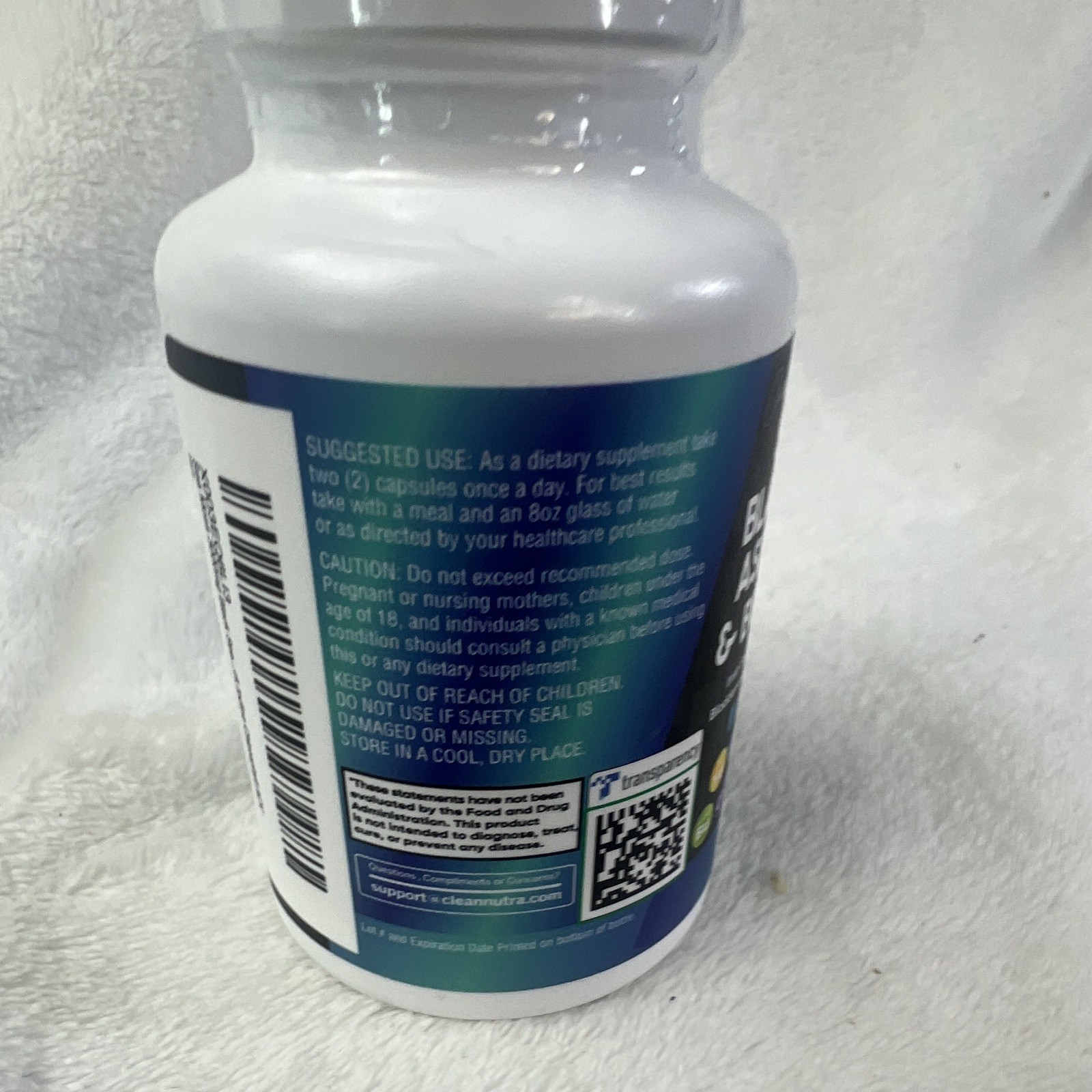 Clean Nutraceuticals Sea Moss Black Seed Ashwagandha Burdock 60 Caps 3000mg