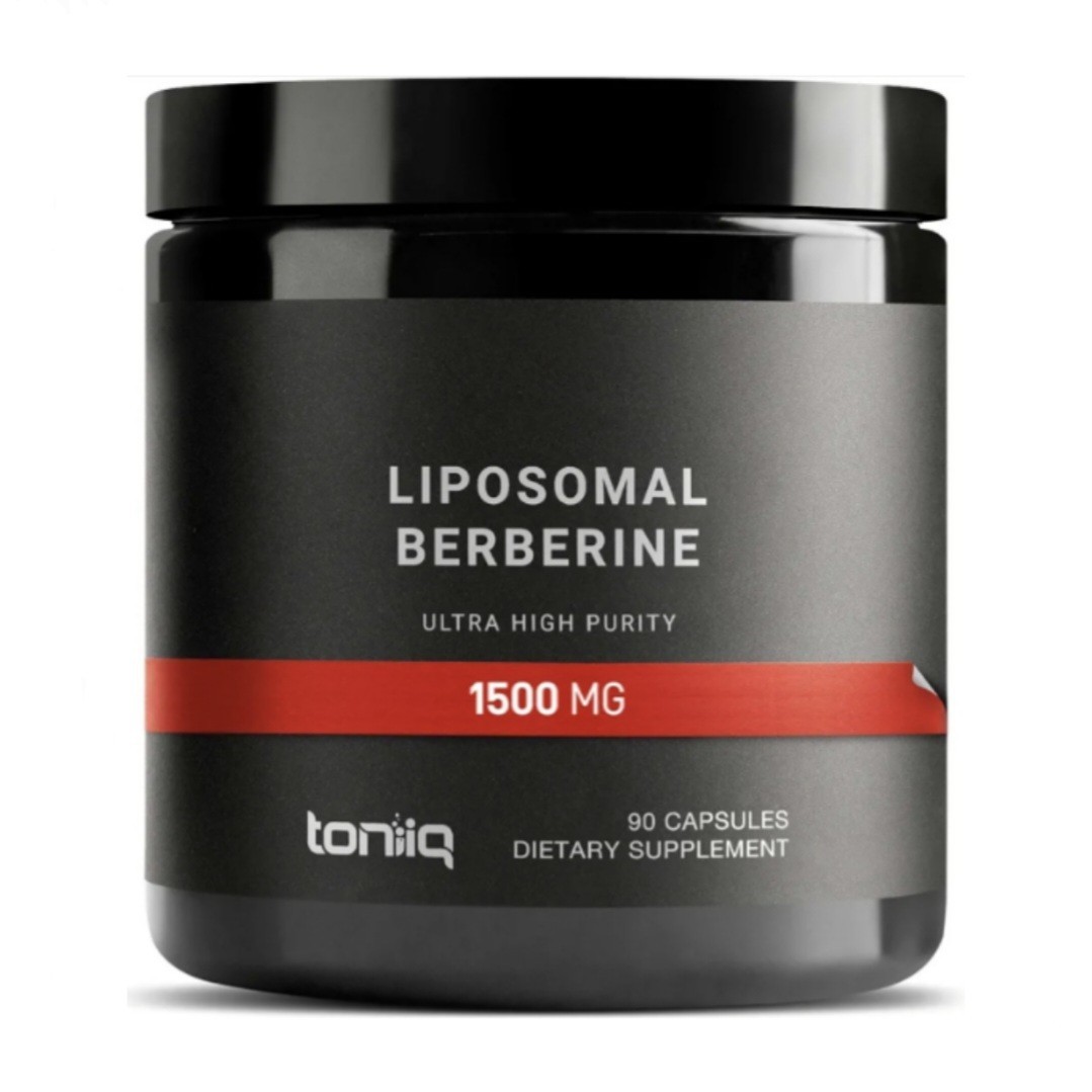 Toniiq Liposomal Berberine High-Strength 1,500mg Complex Weight & Metabolic 90ct