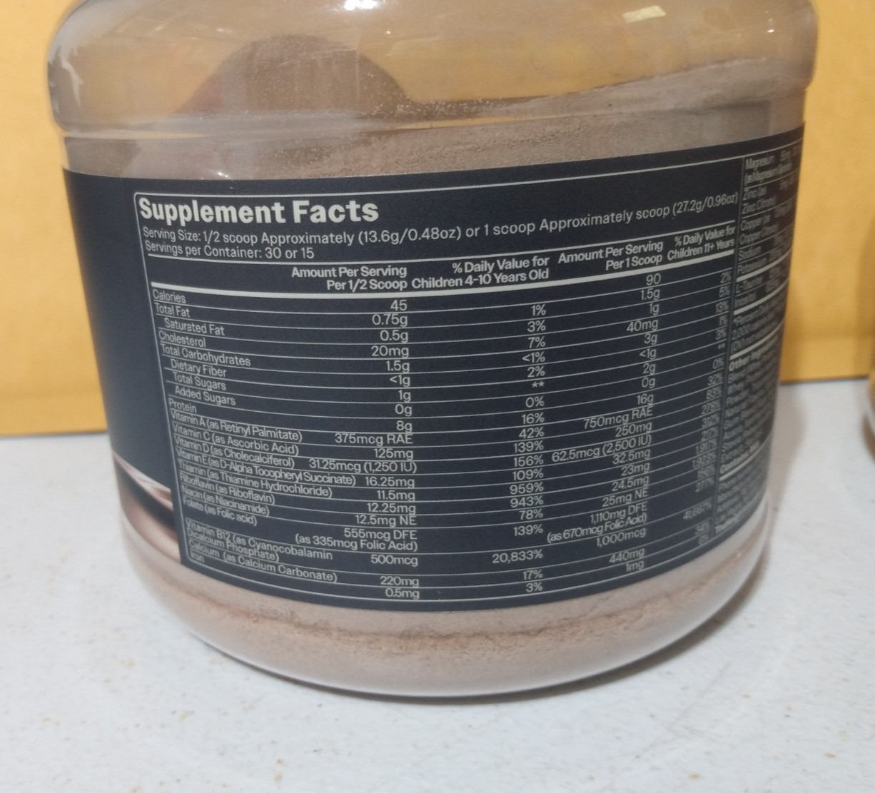 2 TRUHEIGHT KIDS & TEENS 4+ GROWTH PROTEIN SHAKE CHOCOLATE MILK FLAVOR 05/27