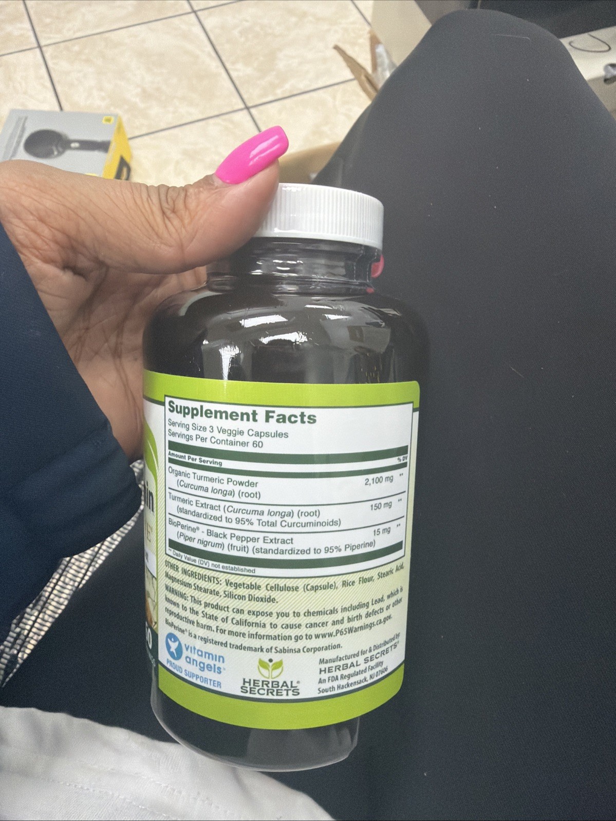 Turmeric Curcumin with BioPerine, 180 Veggie Capsules Exp 12/27