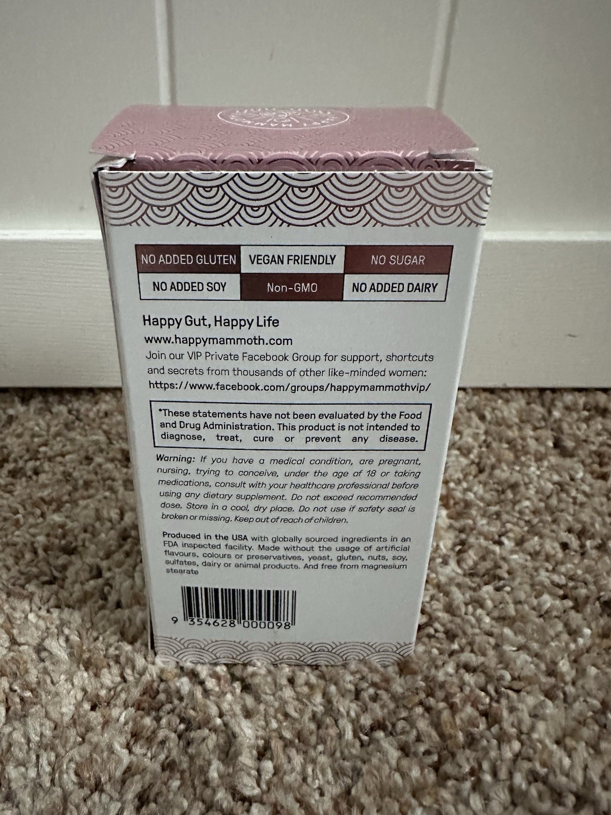 Happy Mammoth Hormone Harmony 72 Vegan Capsules Exp 09/2027 New Sealed