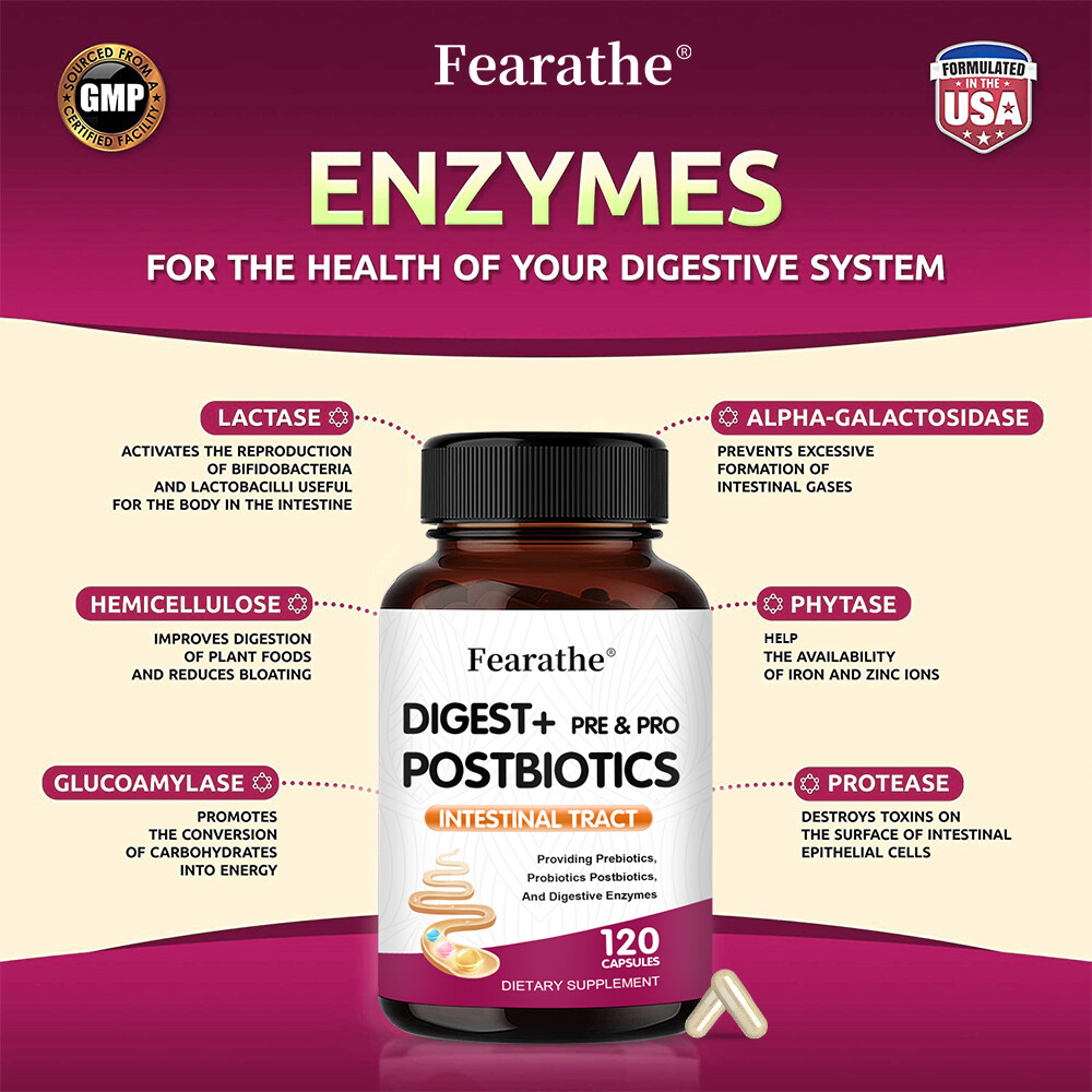 Protease + Amylase Capsules – Promotes Metabolism and Immune System Health