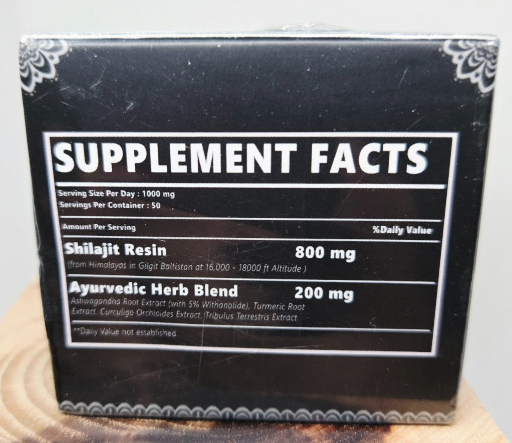 Sealed Dr. Hillma SHILAJIT 1000 MG Per Serving DIETARY SUPPLEMENT 50 Grams 11/26