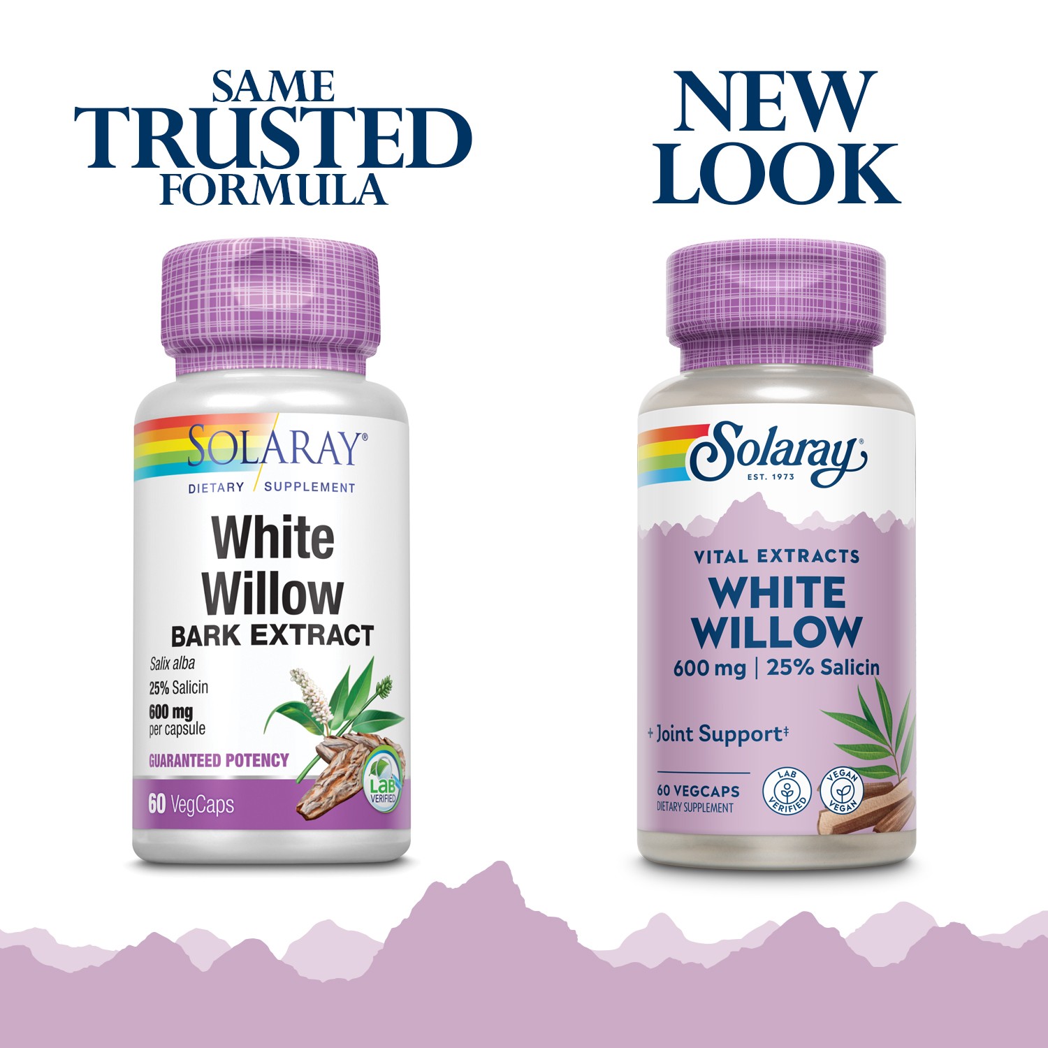 Solaray Guaranteed Potency White Willow Bark Extract, Veg Cap (Btl-Plastic)