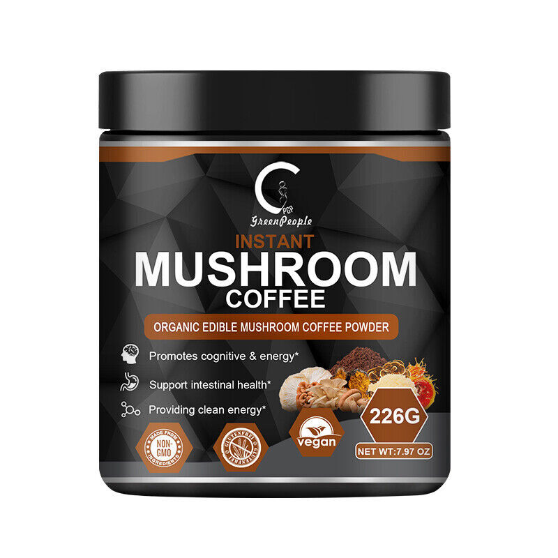 Organic Lion’s Mane Mushroom Coffee – Brain & Immune Support, Instant Powder