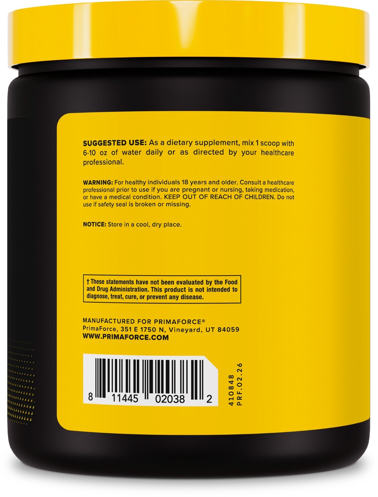 PrimaForce Taurine Diet Supplement, 250 Gram, Non-GMO & Gluten Free