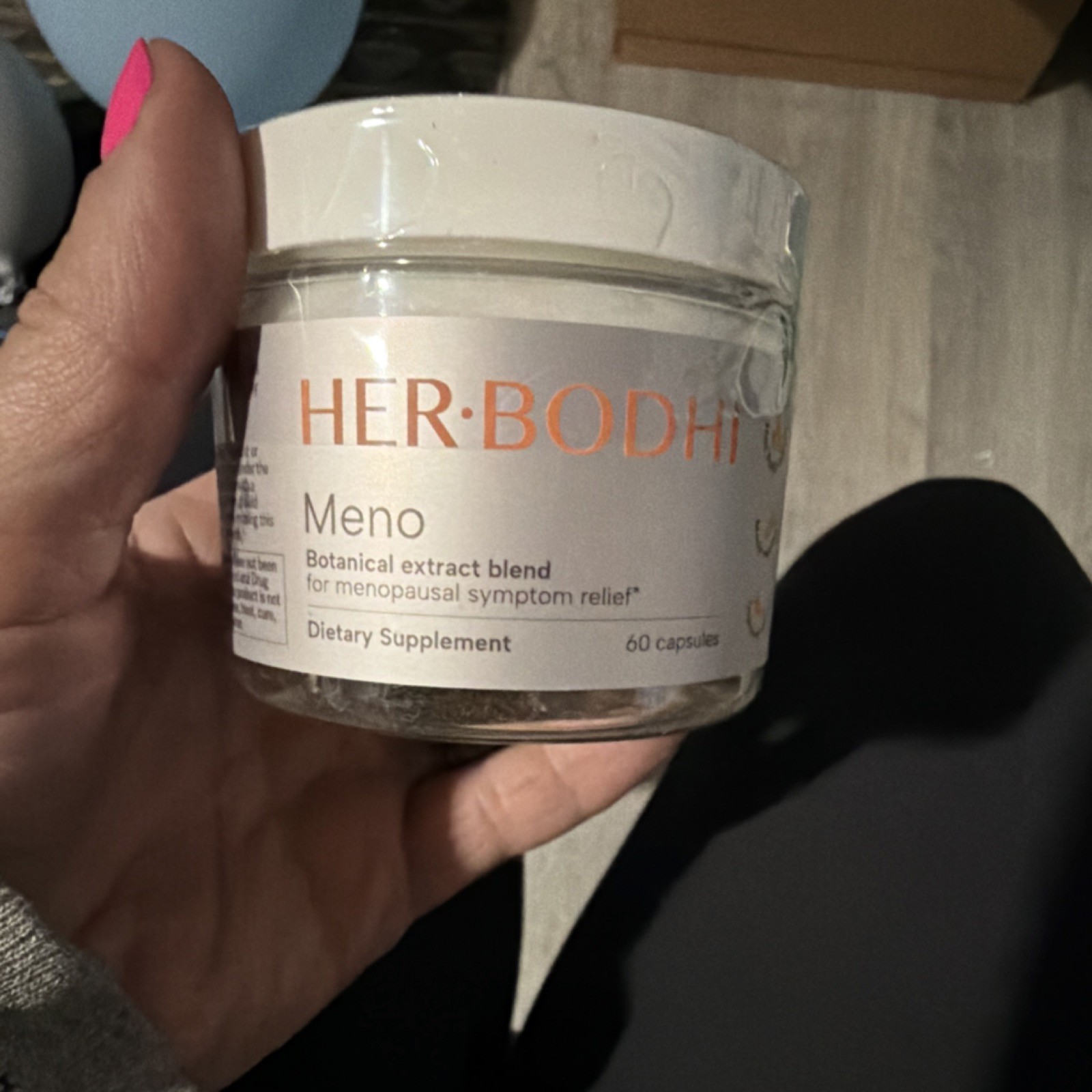 HER·BODHI Meno Menopause Support Botanical Extract Blend 60 Capsules Exp 07/2027