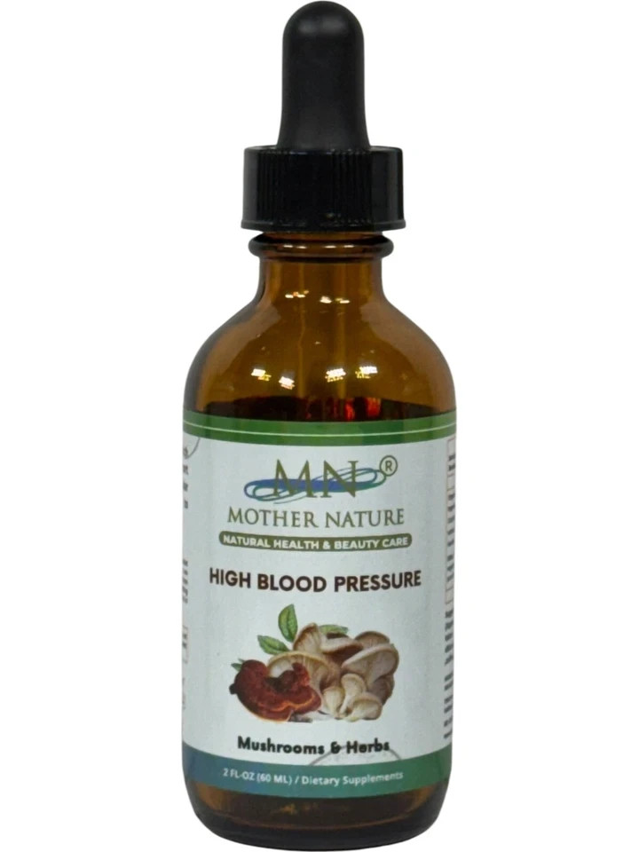 For High Blood Pressure Supplement Drop Organic Reishi Cordyceps Oyster Hawthorn