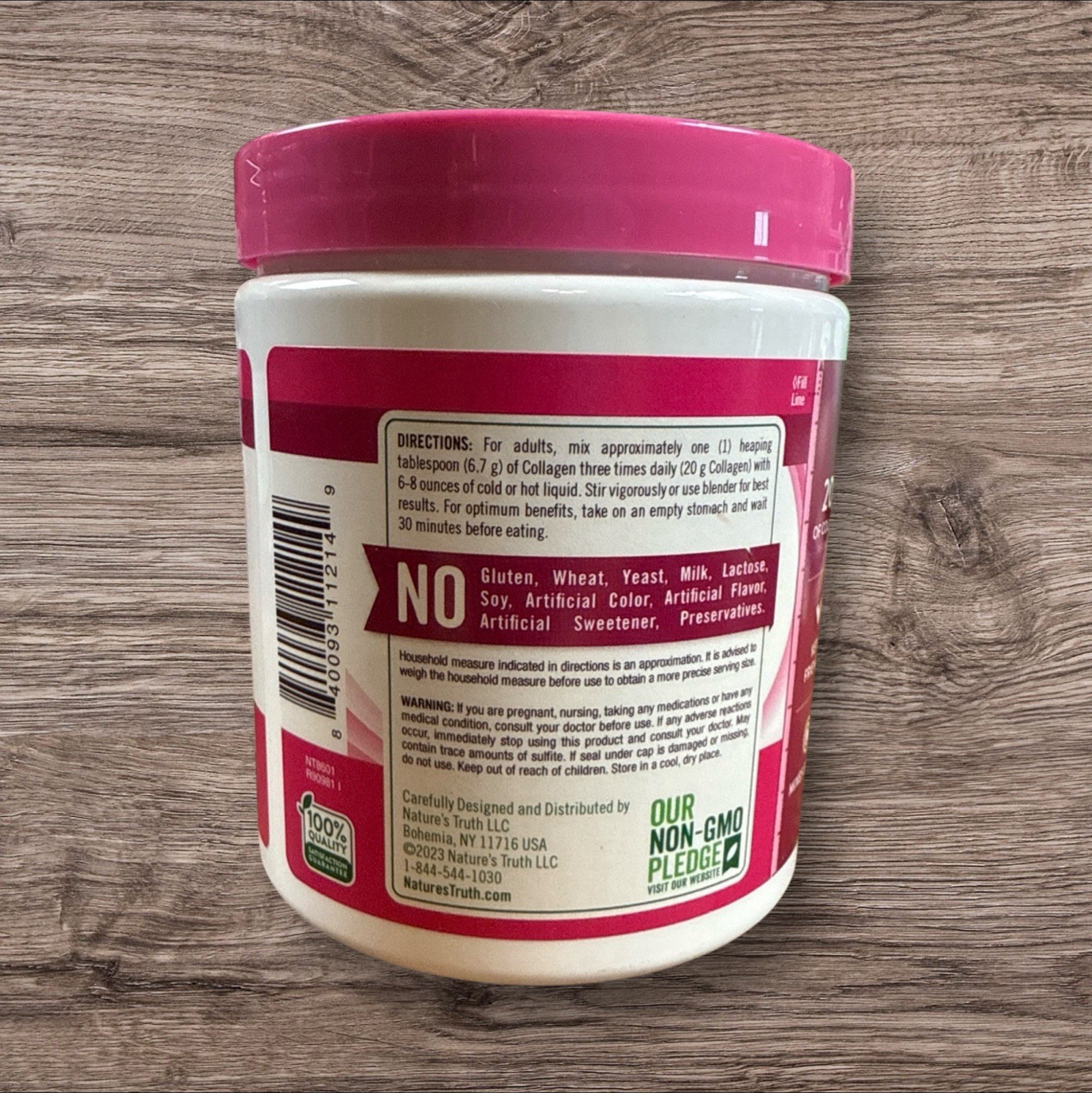 Nature’s Truth Ultra Collagen Peptides Powder Unflavored 7 oz Exp 01/2028