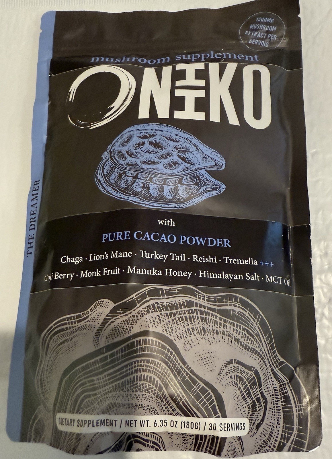 Oniiko Mushroom Supplement w/Pure Cacao Powder the Dreamer Dietary Supplement